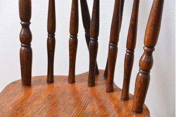 ヴィンテージ家具　ビンテージ ナラ材のスティックバックチェア(イス、椅子)