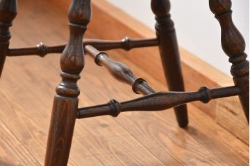 ヴィンテージ家具　ビンテージ ナラ材のスティックバックチェア(イス、椅子)