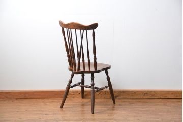 ヴィンテージ家具　ビンテージ ナラ材のスティックバックチェア(イス、椅子)