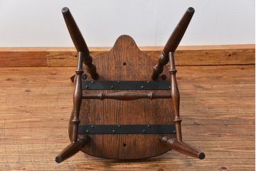 ヴィンテージ家具　ビンテージ ナラ材のスティックバックチェア(イス、椅子)