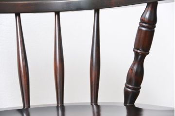 中古　北海道民芸家具　キャスターチェア(イス、椅子、デスクチェア)