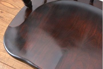 中古　北海道民芸家具　キャスターチェア(イス、椅子、デスクチェア)