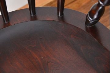 中古　北海道民芸家具　キャスターチェア(イス、椅子、デスクチェア)