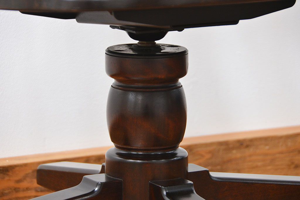 中古　北海道民芸家具　キャスターチェア(イス、椅子、デスクチェア)