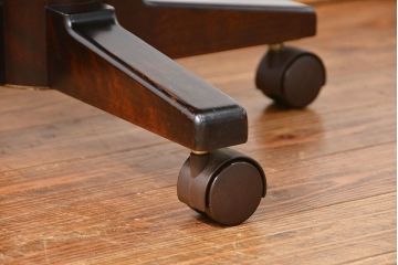 中古　北海道民芸家具　キャスターチェア(イス、椅子、デスクチェア)