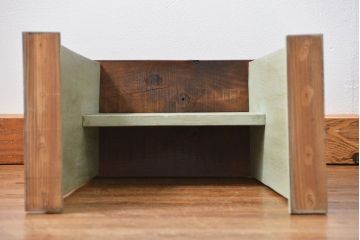 アンティーク家具　アンティークペイント　　かわいい踏み台　スツール(椅子、イス、ステップ)