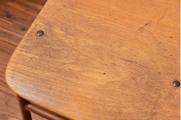 ヴィンテージ家具　昭和レトロ 1960年代 使い込まれたビンテージアイアンチェア 4脚セット(4)(イス、椅子)