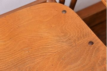 ヴィンテージ家具　昭和レトロ 1960年代 使い込まれたビンテージアイアンチェア 5脚セット(イス、椅子)