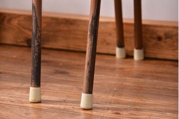 ヴィンテージ家具　昭和レトロ 1960年代 使い込まれたビンテージアイアンチェア 5脚セット(イス、椅子)