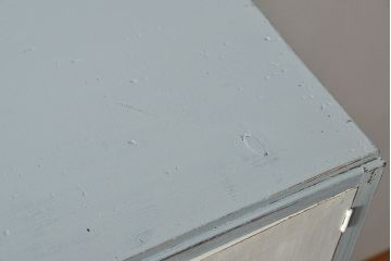 アンティーク家具　アンティークペイント かわいいダイヤガラスチェスト(たんす、タンス、ドロワー)