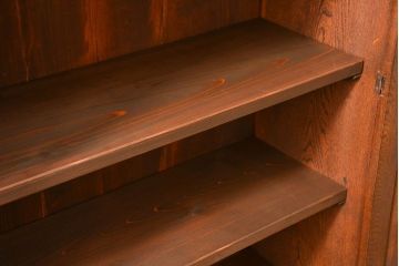 アンティーク家具　大正ロマン 象嵌入りの大振りな本箱(ブックケース、本棚)