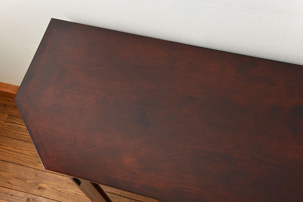 中古　北海道神居民芸高級サイドボード定価約34万円(サイドキャビネット、ガラスケース、収納棚)