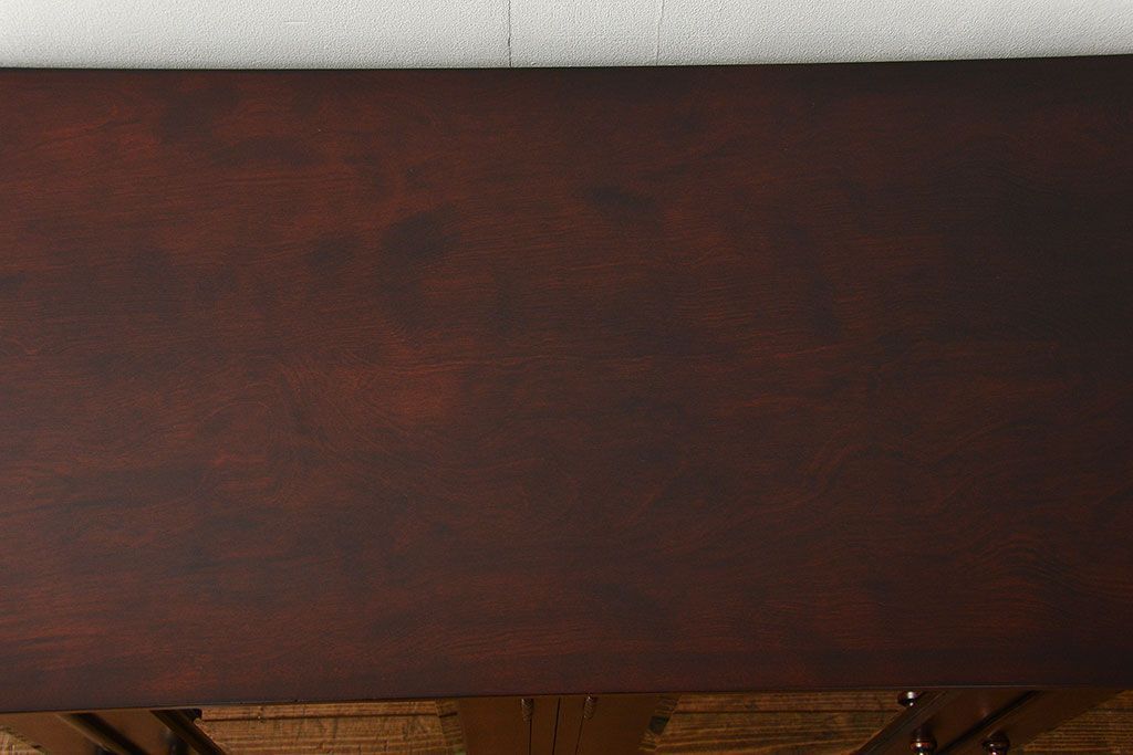 中古　北海道神居民芸高級サイドボード定価約34万円(サイドキャビネット、ガラスケース、収納棚)