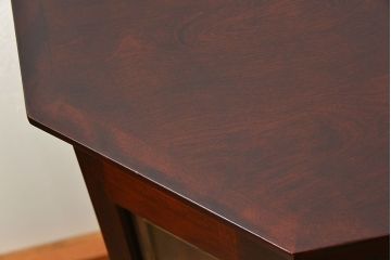 中古　北海道神居民芸高級サイドボード定価約34万円(サイドキャビネット、ガラスケース、収納棚)