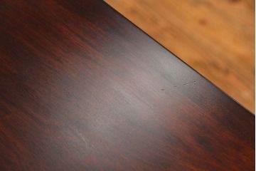 中古　北海道神居民芸高級サイドボード定価約34万円(サイドキャビネット、ガラスケース、収納棚)