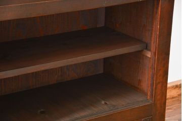 アンティーク家具　古民具・骨董 希少なデザインの関西収納箪笥(水屋箪笥、食器棚、収納棚)