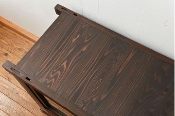 アンティーク家具　古民具・骨董 希少なデザインの関西収納箪笥(水屋箪笥、食器棚、収納棚)