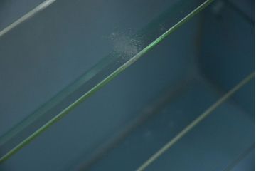 アンティーク家具　アンティークペイント仕上げ日本製古い洋館の上質なキャビネット(カップボード、飾り棚、食器棚)