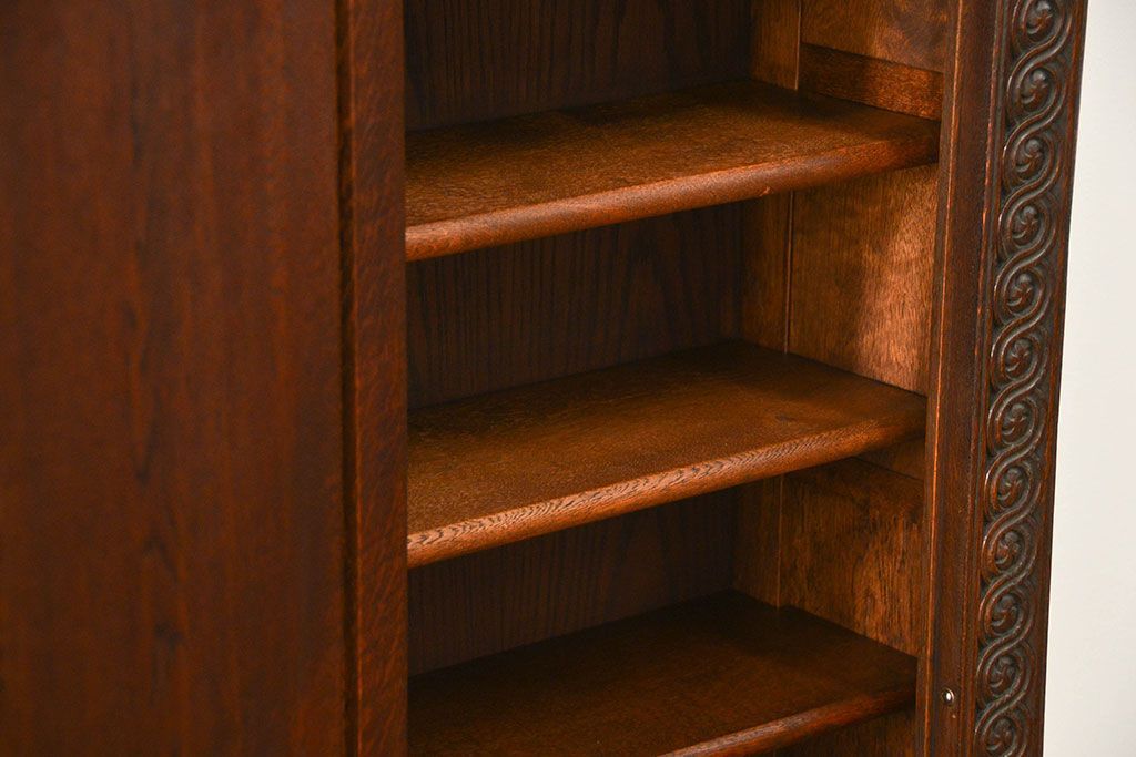 アンティーク家具　アンティーク ペザントアート 木工作家 林二郎作　キャビネット(カップボード)　