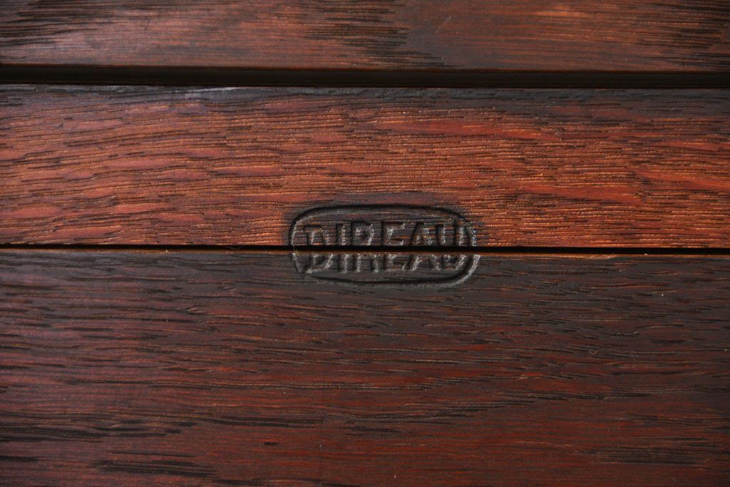 アンティーク家具　アンティーク ペザントアート 木工作家 林二郎作　キャビネット(カップボード)　