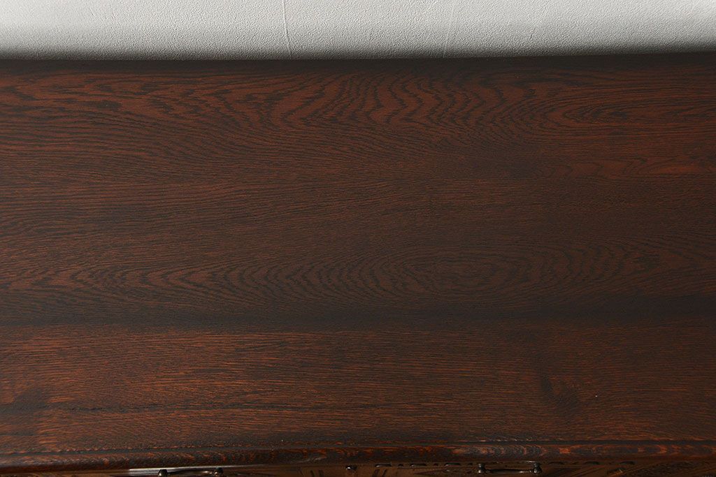 アンティーク家具　アンティーク ペザントアート 木工作家 林二郎作　キャビネット(カップボード)　