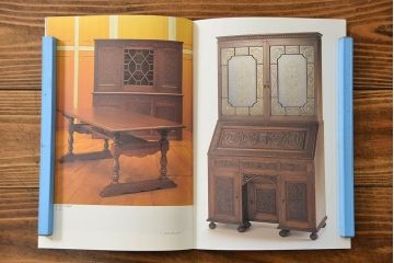 アンティーク家具　アンティーク ペザントアート 木工作家 林二郎作　キャビネット(カップボード)　