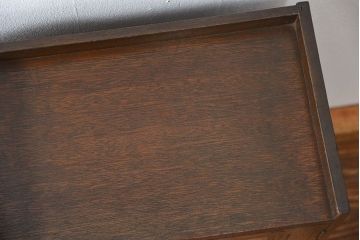 レトロ家具　昭和レトロ 珍しいデザインの変わり型 本箱(収納棚、本棚、飾り棚)