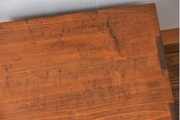 アンティーク家具　古民具・骨董 けんどん扉付きの小さな金庫箪笥(小引き出し、薬箪笥)