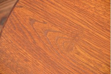 アンティーク家具　古い栓材の小さなちゃぶ台(テーブル、机)