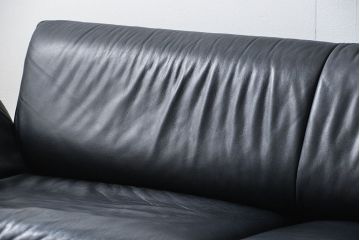 中古 デセデ(de Sede) 本革 2人掛けワイドソファ DS-140 (定価 約100万円)