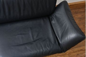 中古 デセデ(de Sede) 本革 2人掛けワイドソファ DS-140 (定価 約100万円)