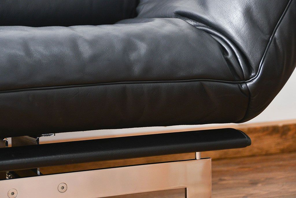 中古 デセデ(de Sede) 本革 2人掛けワイドソファ DS-140 (定価 約100万円)