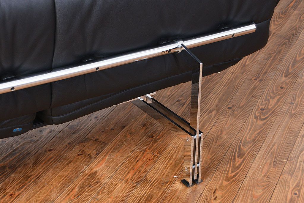 中古 デセデ(de Sede) 本革 2人掛けワイドソファ DS-140 (定価 約100万円)