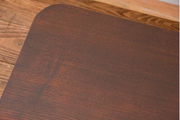 アンティーク家具　アンティーク 古い栓材の角型ちゃぶ台(2)(テーブル、机)