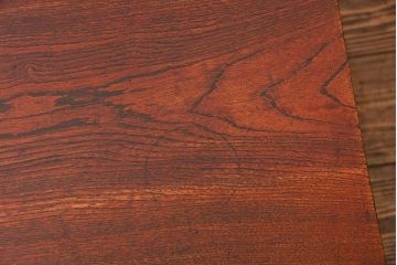 アンティーク家具　アンティーク 古い栓材の角型ちゃぶ台(3)(テーブル、机)