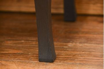 レトロ家具　古い木のレトロな朱塗り小さなちゃぶ台(テーブル、机)