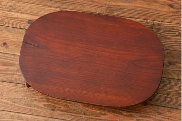 アンティーク家具　アンティーク 古い欅材の小さな花台