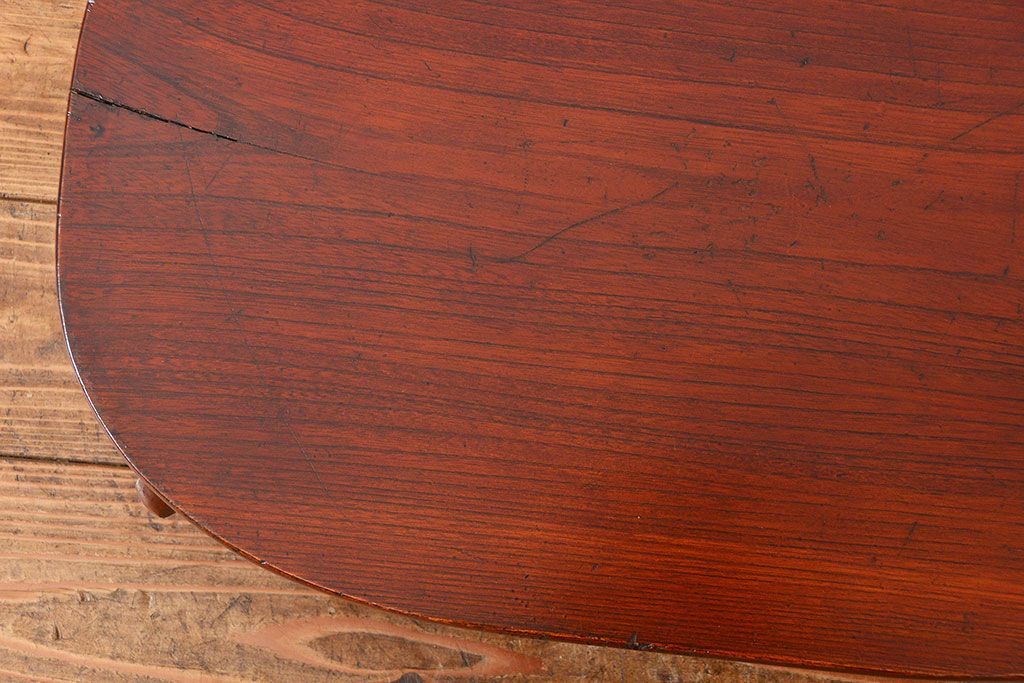 アンティーク家具　アンティーク 古い欅材の小さな花台