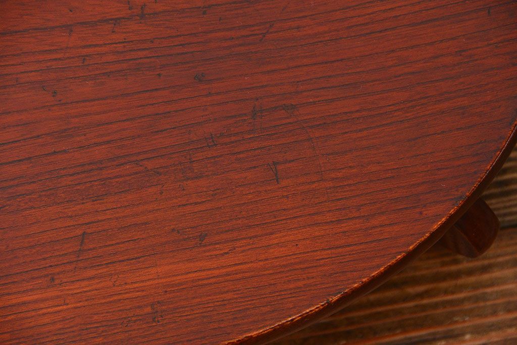 アンティーク家具　アンティーク 古い欅材の小さな花台