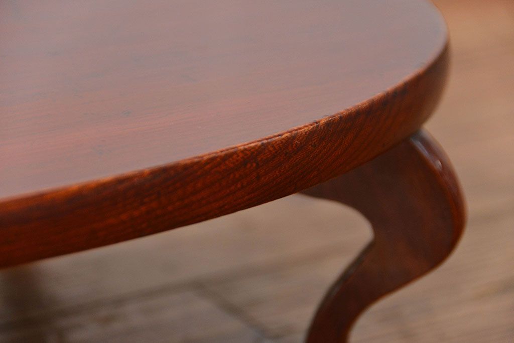 アンティーク家具　アンティーク 古い欅材の小さな花台