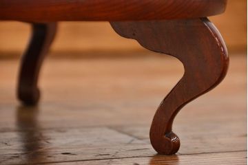 アンティーク家具　アンティーク 古い欅材の小さな花台