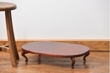 アンティーク家具　アンティーク 古い欅材の小さな花台