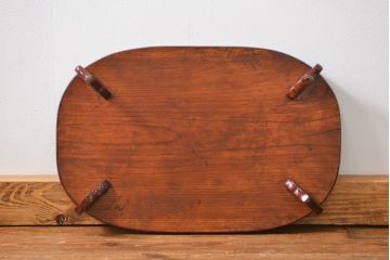 アンティーク家具　アンティーク 古い欅材の小さな花台