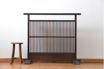中古松本民芸家具　格子衝立(2)(パーテーション)