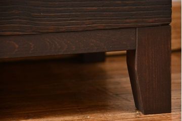 アンティーク家具　アンティーク 古い木のシンプルな脚付きローチェスト(3)(ローボード)