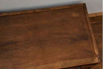 中古　北海道民芸家具　2段重ねワードローブ(洋服タンス、洋服箪笥)