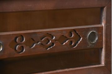 アンティーク家具　古民具・骨董 二段重ね四尺水屋箪笥(食器棚、収納棚)