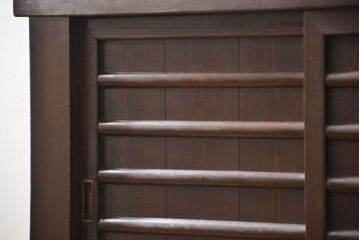 アンティーク家具　古民具・骨董 二段重ね四尺水屋箪笥(食器棚、収納棚)