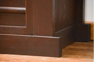 アンティーク家具　古民具・骨董 二段重ね四尺水屋箪笥(食器棚、収納棚)