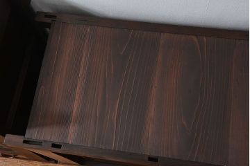 アンティーク家具　古民具・骨董 二段重ね四尺水屋箪笥(食器棚、収納棚)